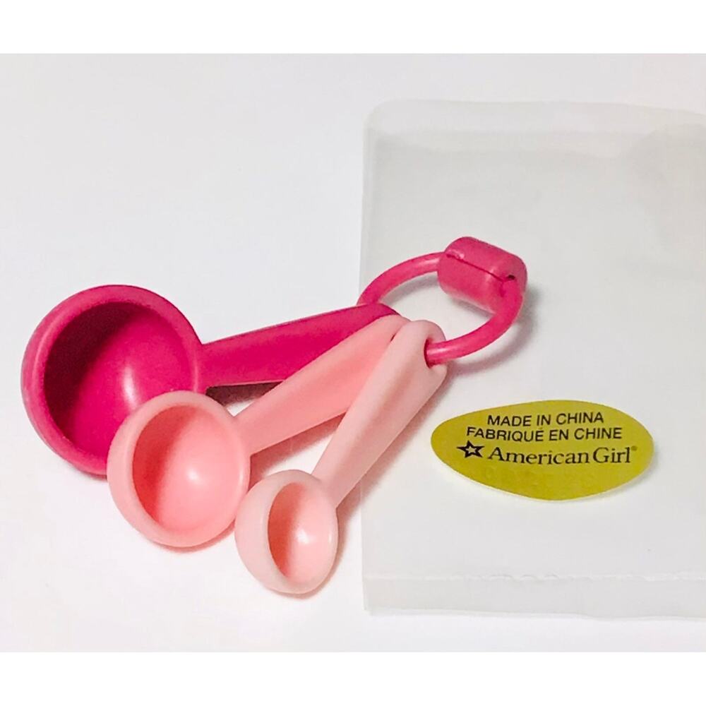 American Girl Measuring Spoons Set 3 Gourmet Kitchen Food Bake Doll Accessories